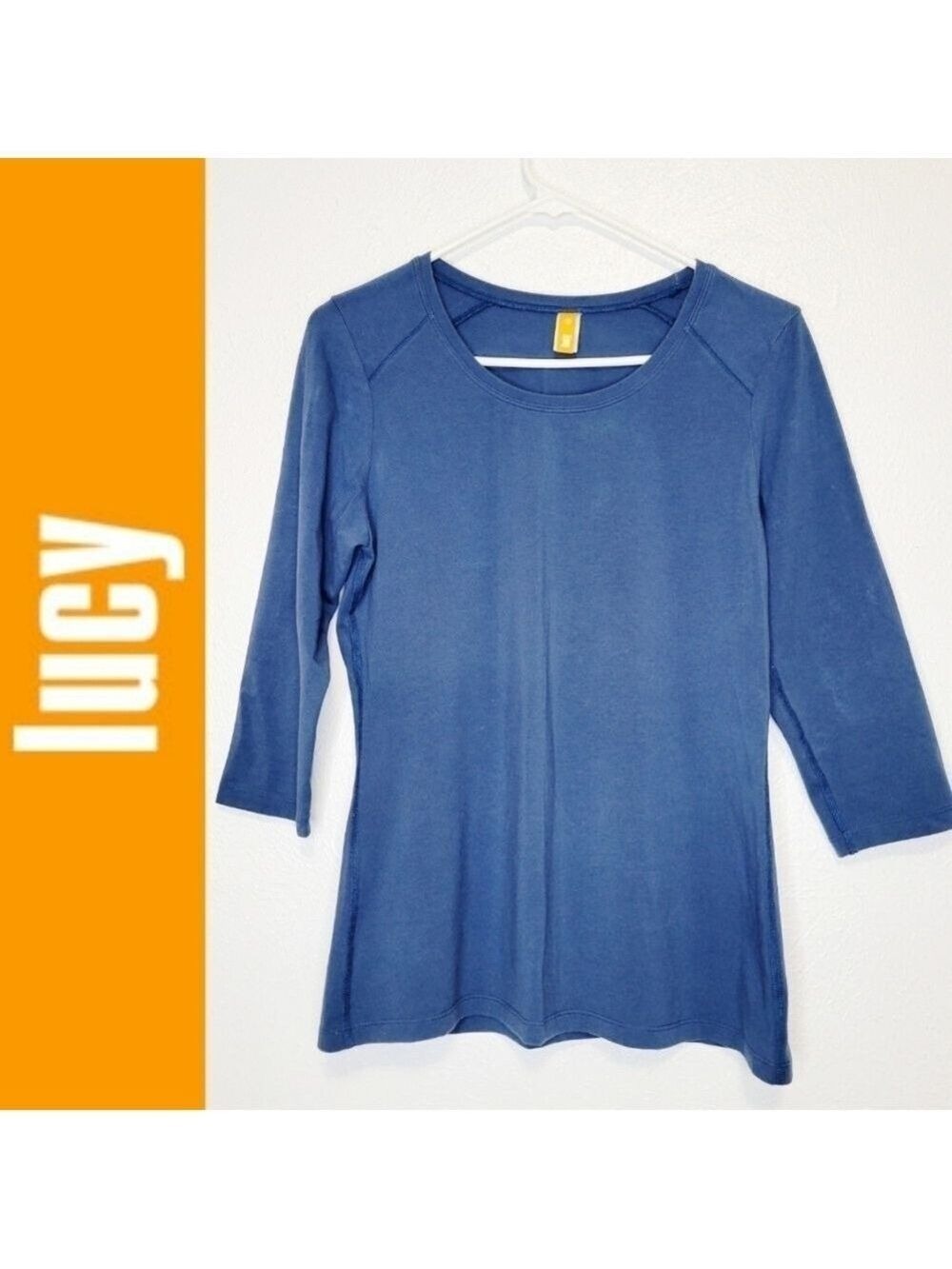 Sale 4/$30 Lucy Athletic Top Navy Blue 3/4 Sleeve Women's Size Medium